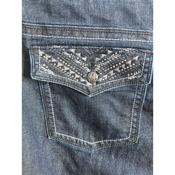 Seven 7 Slim Boot Slimming Silhouette System Dark Wash Denim Women's 24W - Picture 5 of 11